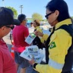 A ação aconteceu no estacionamento da Ceasa-CE, em Maracanaú