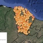 A interface do site permite ao usuário acessar a série histórica de focos de calor