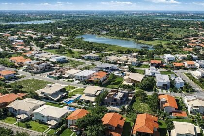 Vista aérea de Eusébio, no Ceará, município destaque no ranking de competitividade