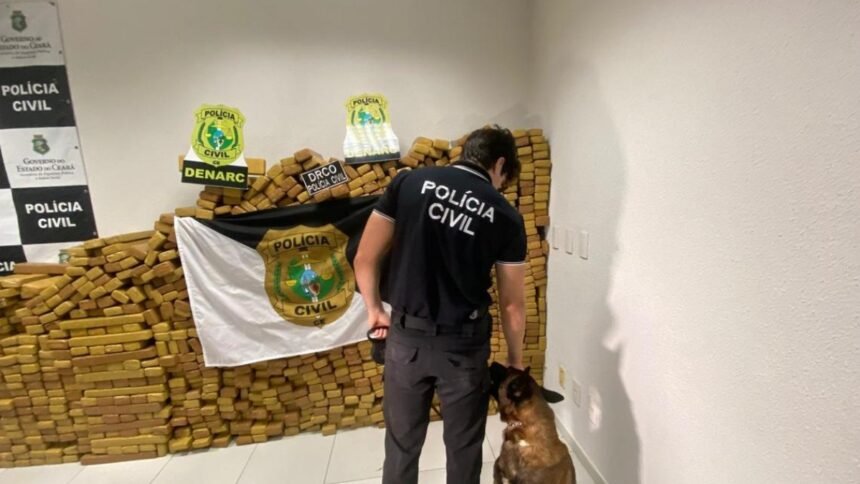 Forças de Segurança do Ceará apreenderam quase oito toneladas de drogas em 2025.