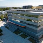 Vista aérea da sede do Sistema Integrado de Segurança Pública (Sisp), da SSPDS, em Fortaleza, onde funcionam órgãos estratégicos da segurança pública do Ceará.