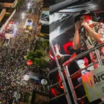 Público lota o corredor da folia no Carnaval de Aracati, que em 2026 terá 44 atrações distribuídas em oito dias de programação.