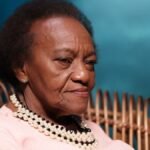 Lúcia Simão, fundadora do Grupo de Consciência Negra do Ceará, uma das entrevistadas no documentário cearense A Rebelião dos Jangadeiros exibido no Cinema do Dragão.